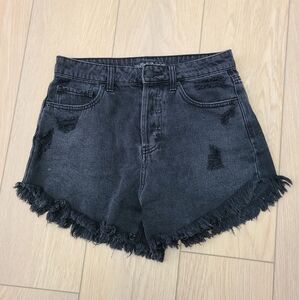 Wild Fable Black Distressed Jean Shorts, High Rise Shorts